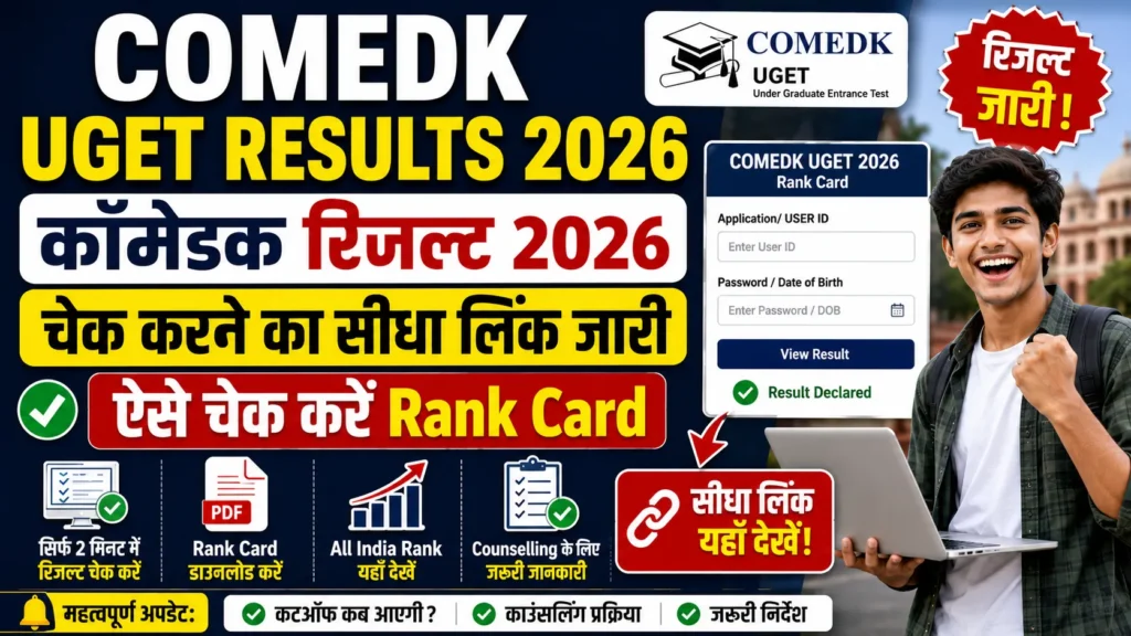 COMEDK UGET Result 2026