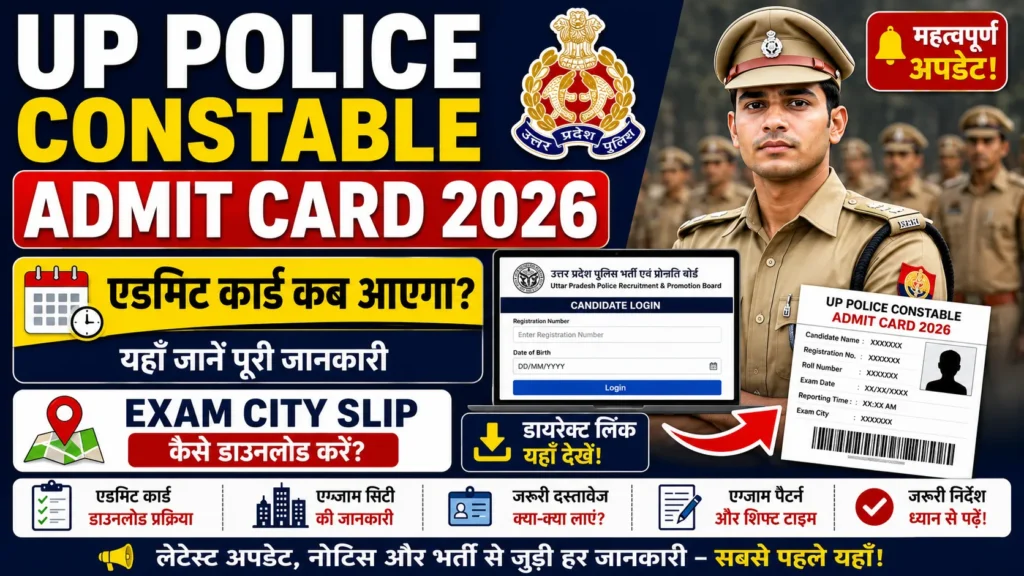 UP Police Constable Admit Card 2026